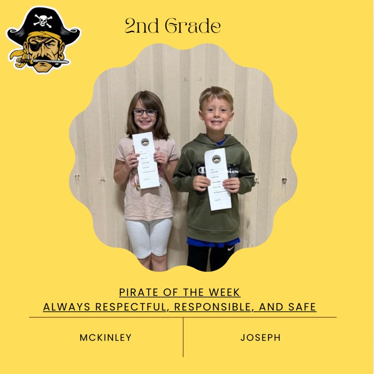 PHES Pirates of the week! These students are always following the Pirate ARR’S.