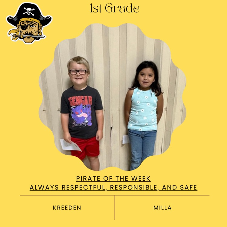 PHES Pirates of the week! These students are always following the Pirate ARR’S. #PirateProud