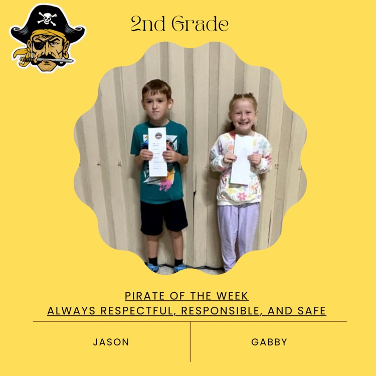 PHES Pirates of the week! These students are always following the Pirate ARR’S. #PirateProud