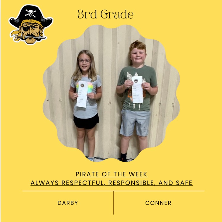PHES Pirates of the week! These students are always following the Pirate ARR’S. #PirateProud