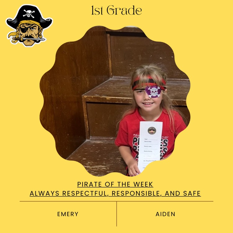 PHES Pirates of the week! These students are always following the Pirate ARR’S. #PirateProud