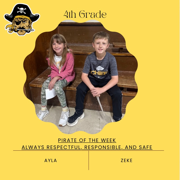 PHES Pirates of the week! These students are always following the Pirate ARR’S. #PirateProud