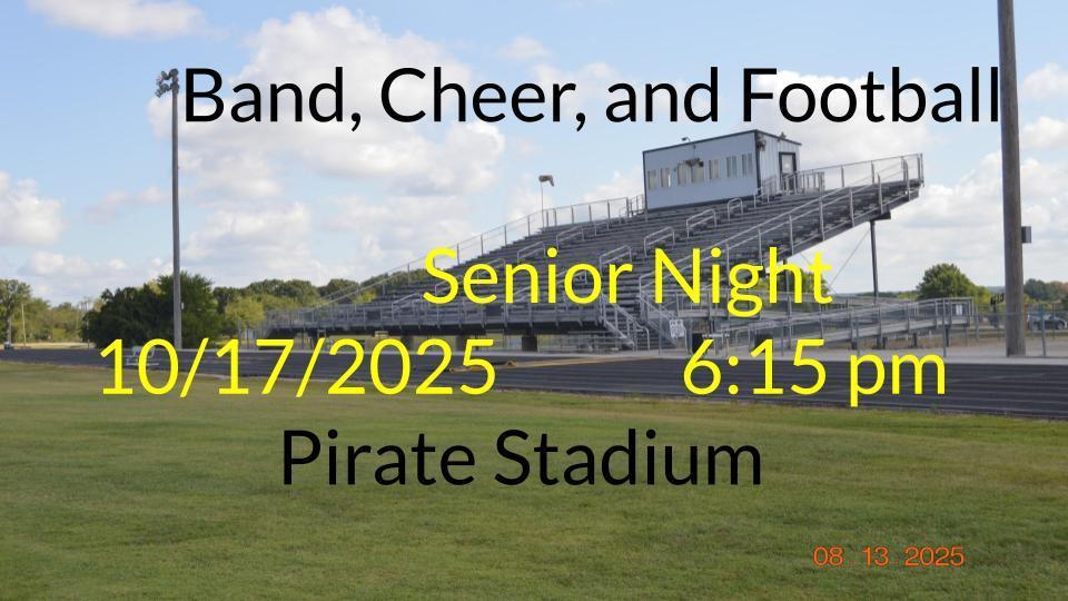 band, cheer, football senior night