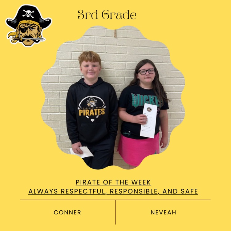 PHES pirates of the week! These students are always following the Pirate Arrs.