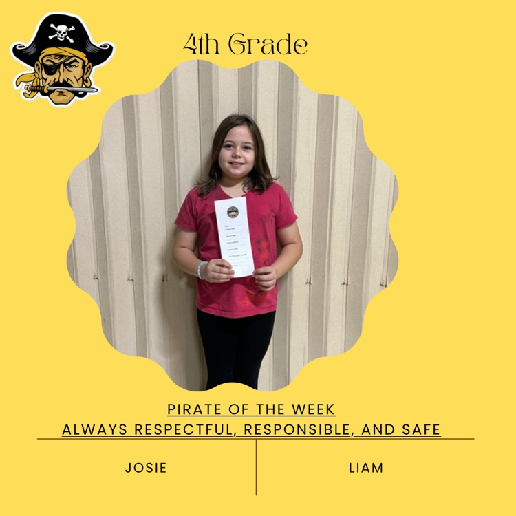 PHES Pirates of the week! These students are always following the Pirate ARR’S. #PirateProud