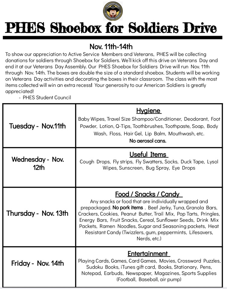 Shoeboxes for Soldiers 2025