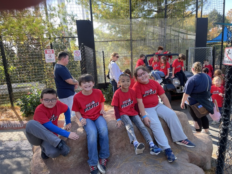 2nd graders enjoying Bransons Wild World!