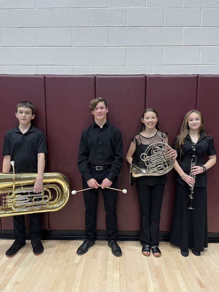 Four students chosen to SCMMEA Honor Band
