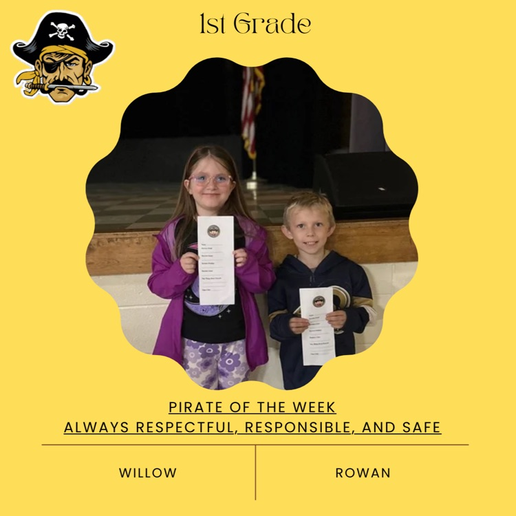 PHES Pirates of the week! These students are always following the Pirate ARR’S. #PirateProud