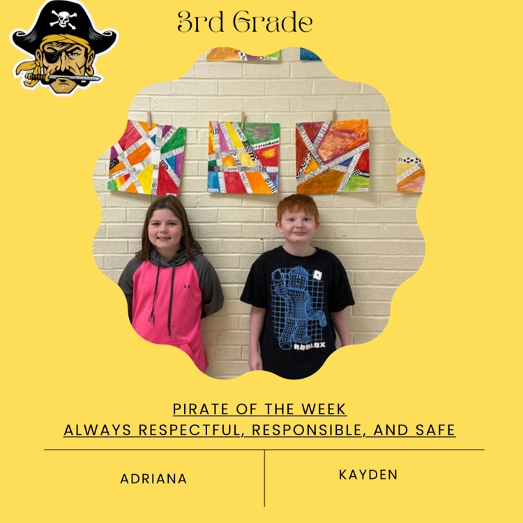 PHES Pirates of the week! These students are always following the Pirate ARR’S. #PirateProud