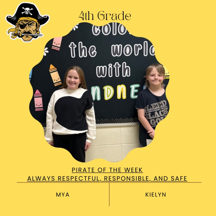 PHES Pirates of the week! These students are always following the Pirate ARR’S. #PirateProud