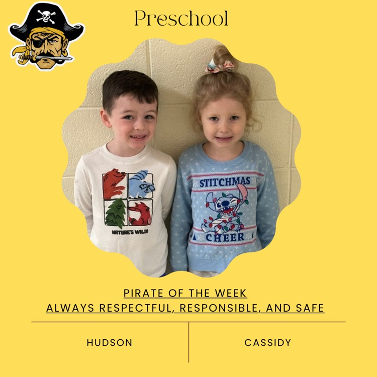 PHES Pirates of the week! These students are always following the Pirate ARR’S. #PirateProud