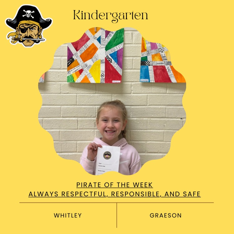 PHES Pirates of the week! These students are always following the Pirate ARR’S. #PirateProud