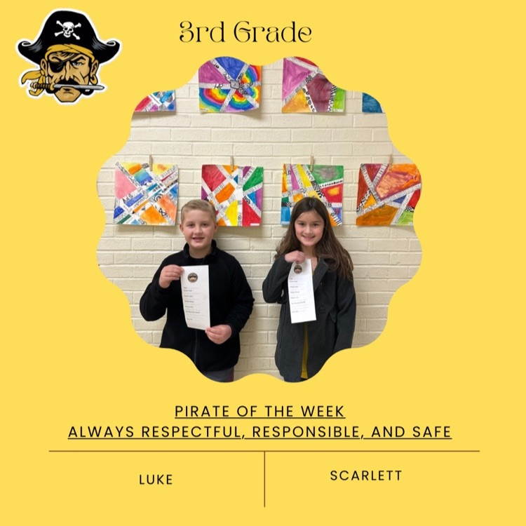 PHES Pirates of the week! These students are always following the Pirate ARR’S. #PirateProud