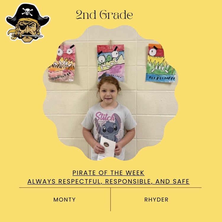 PHES Pirates of the week! These students are always following the Pirate ARR’S. #PirateProud