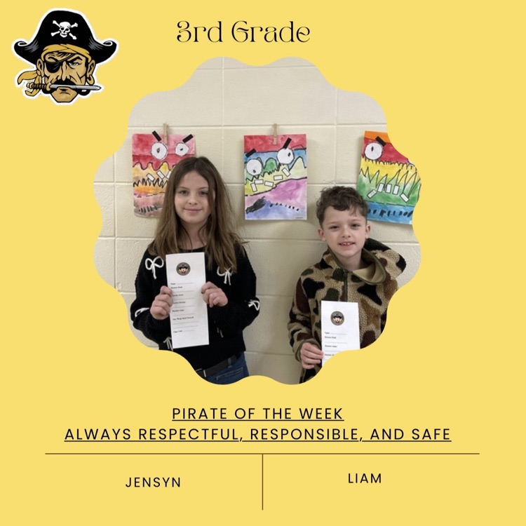 PHES Pirates of the week! These students are always following the Pirate ARR’S. #PirateProud