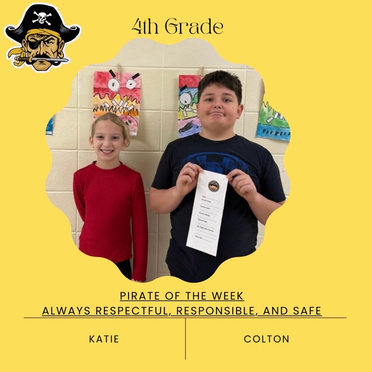 PHES Pirates of the week! These students are always following the Pirate ARR’S. #PirateProud