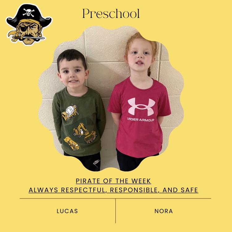 PHES Pirates of the week! These students are always following the Pirate ARR’S. #PirateProud