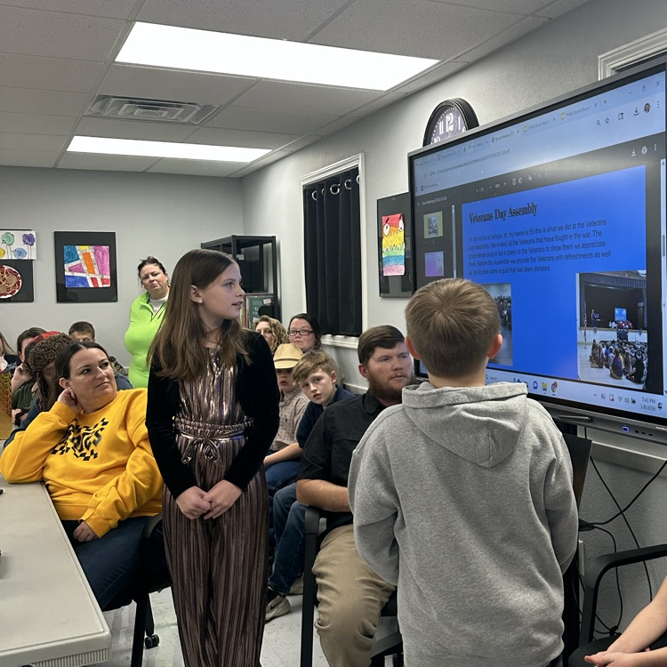 PHES Student Council presents to our Board of Education 