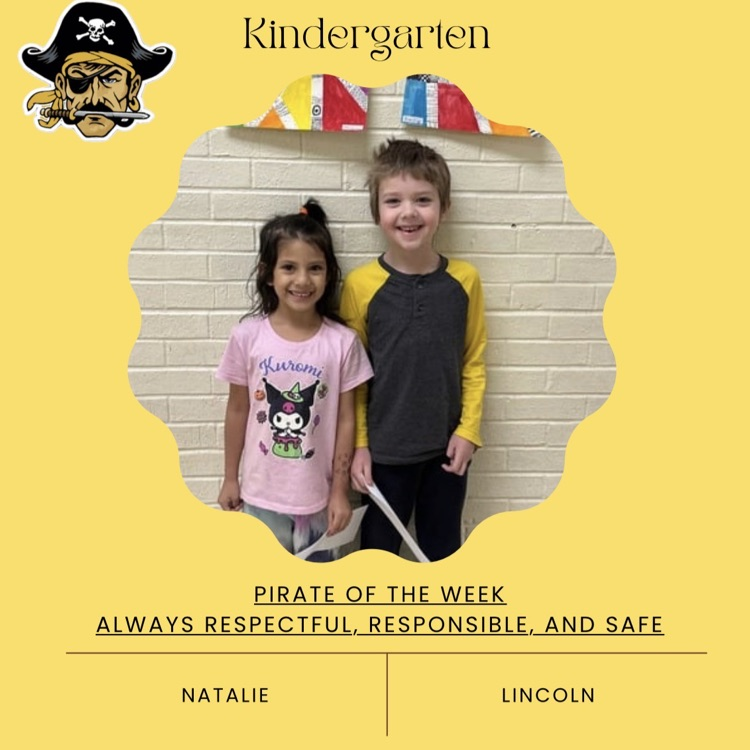 PHES Pirates of the week! These students are always following the Pirate ARR’S. #PirateProud