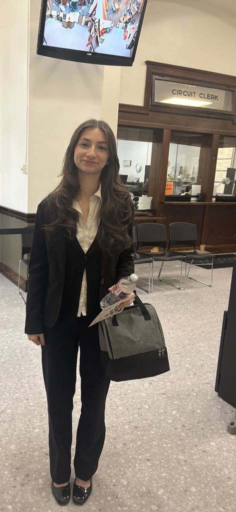 Vicky learned about law at the Polk County Courthouse. 