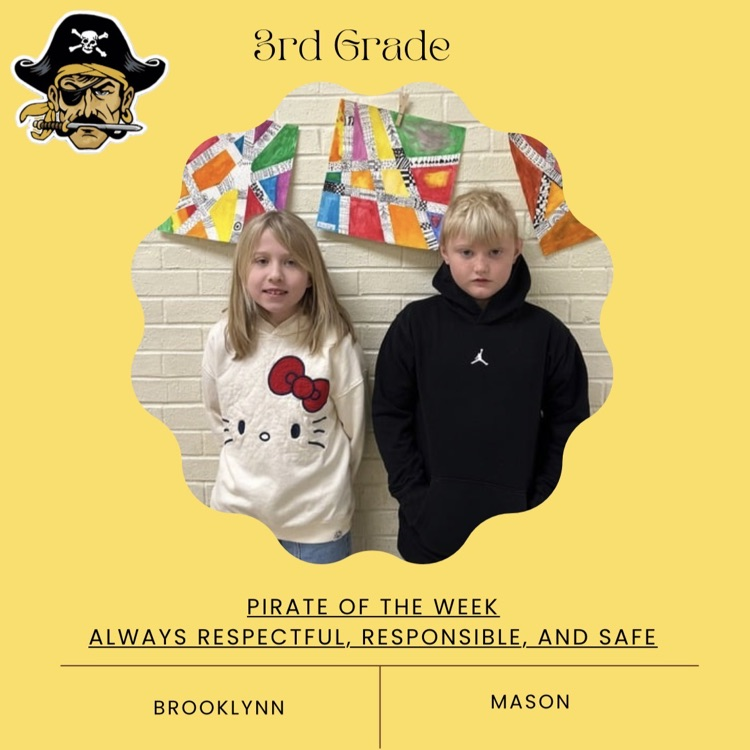 PHES Pirates of the week! These students are always following the Pirate ARR’S. #PirateProud