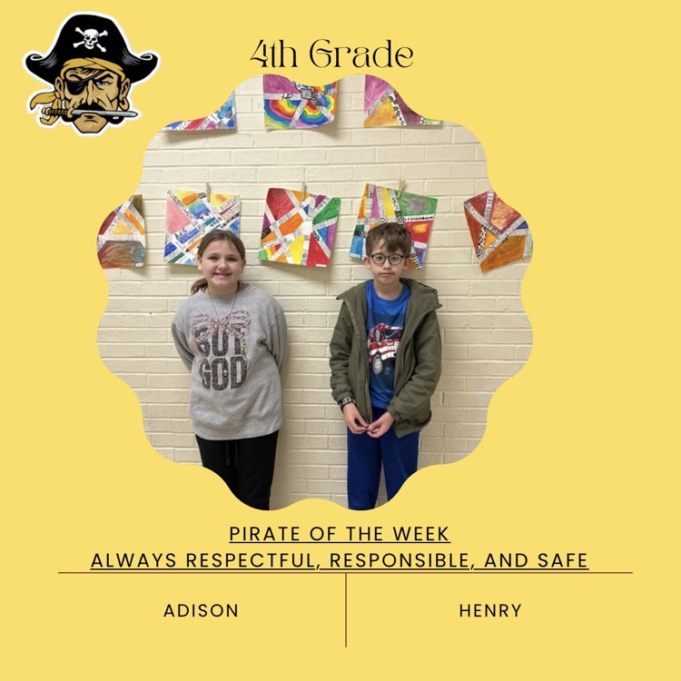 PHES Pirates of the week! These students are always following the Pirate ARR’S. #PirateProud