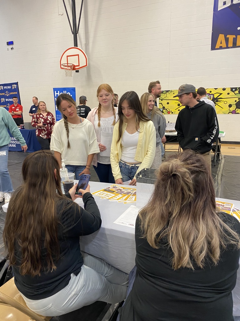 Students talk to Bolivar Parks  and Recreation. 