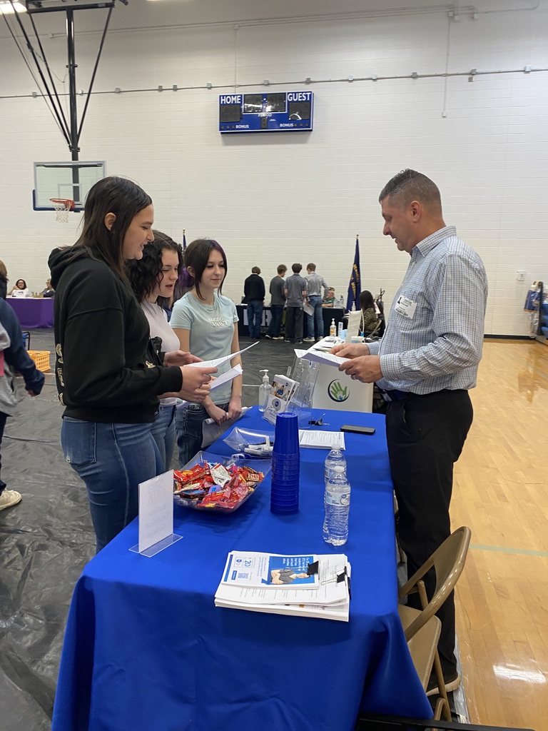 Students learn about jobs. 