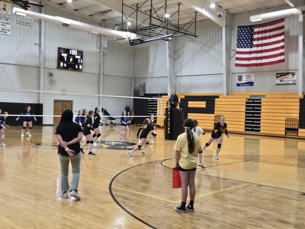 Pleasant Hope Middle School Volleyball A team bring home a victory over the Crane Pirates.  2-1