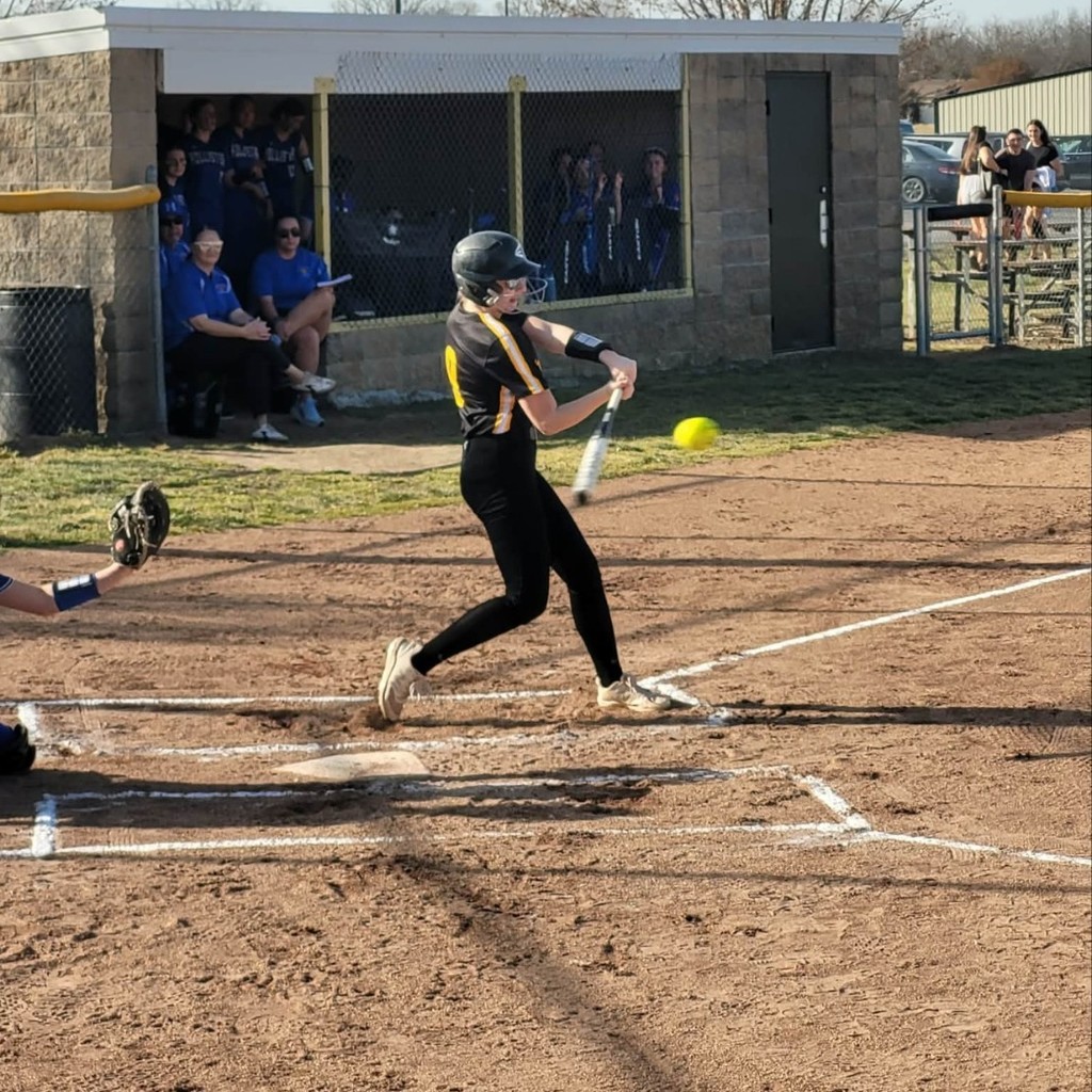 Maddy Alexander hitting the ball