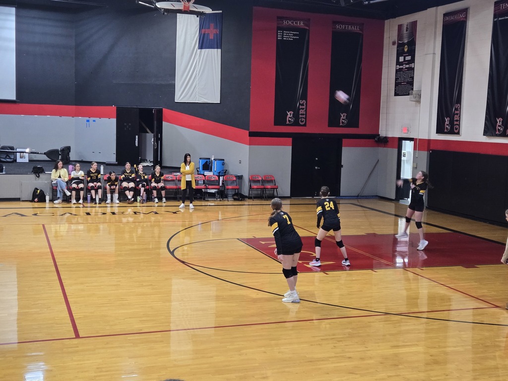 Pleasant Hope Middle School Volleyball A Team went back and forth with New Covenant in a nail biting match but fall to the Warriors in 2 sets.  2