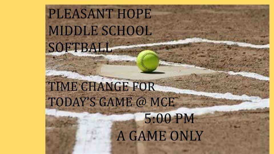 time change for ms softball on 3/26/2026