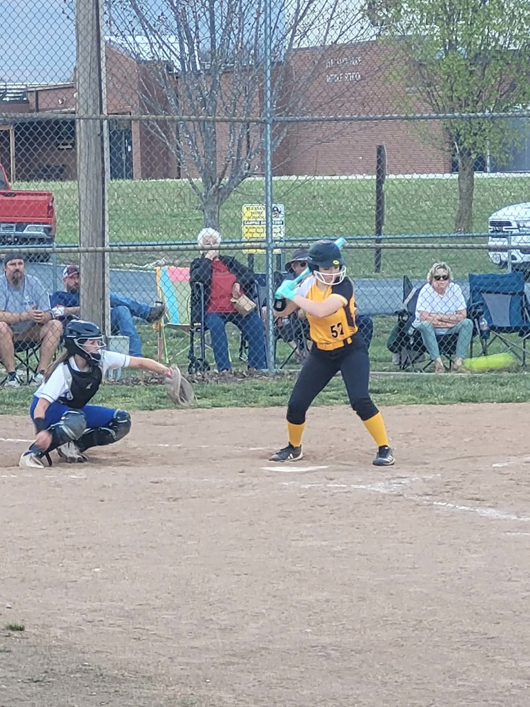 ms softball player getting ready to hit the ball