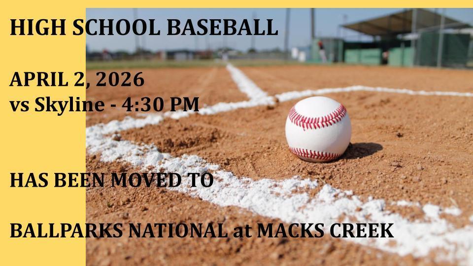 Pleasant Hope HS Baseball game vs Skyline 4/2/2026