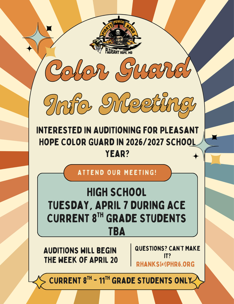 Flyer for Color Guard Auditions