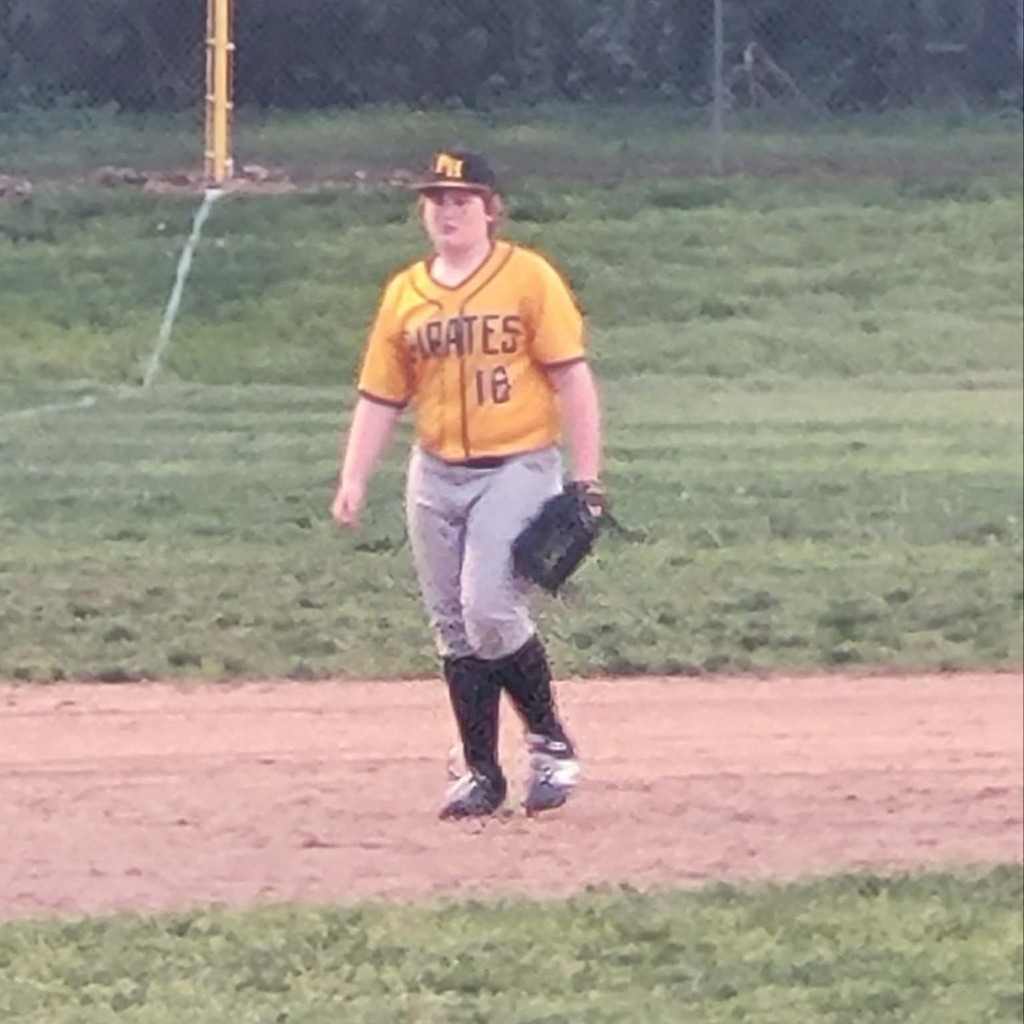 baseball player on the infield