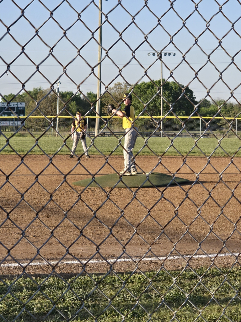 Pleasant Hope Middle School Baseball B team battled but lost to Joel E Barber.