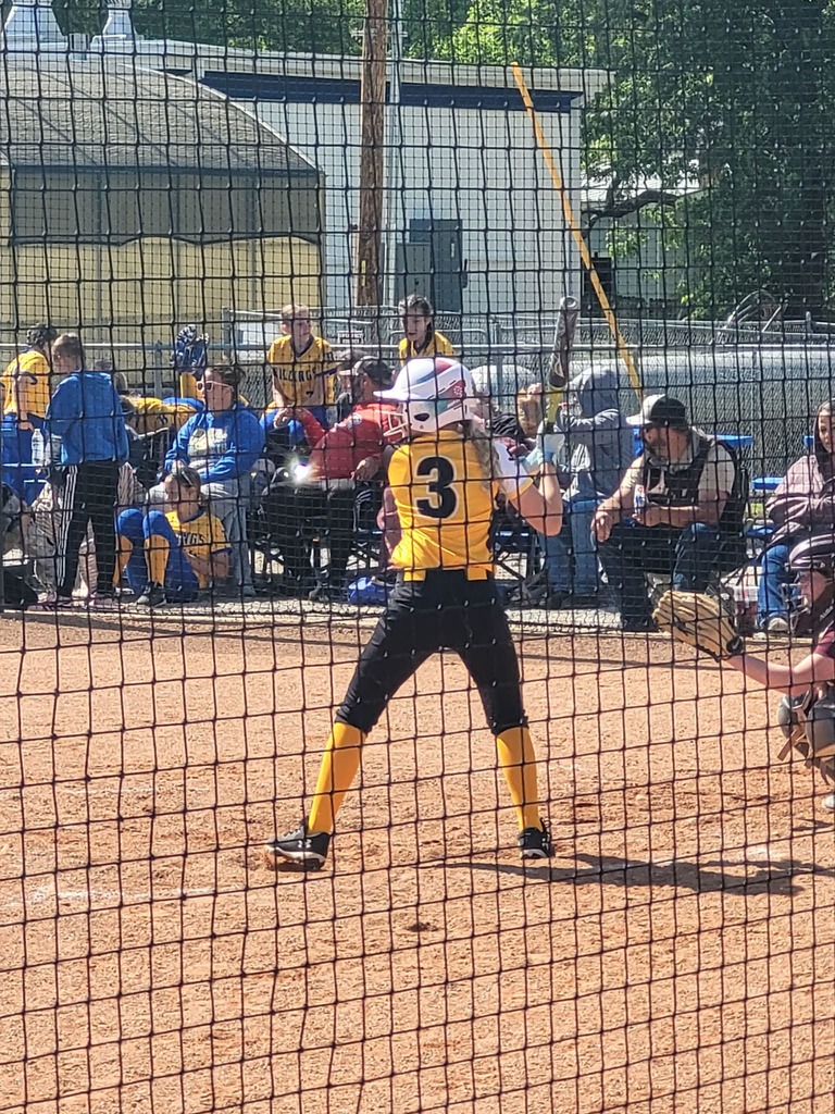 ms softball player #3 batting