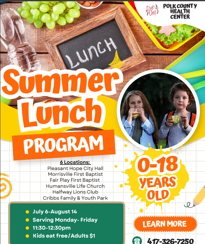 Summer Lunch Program Flyer 