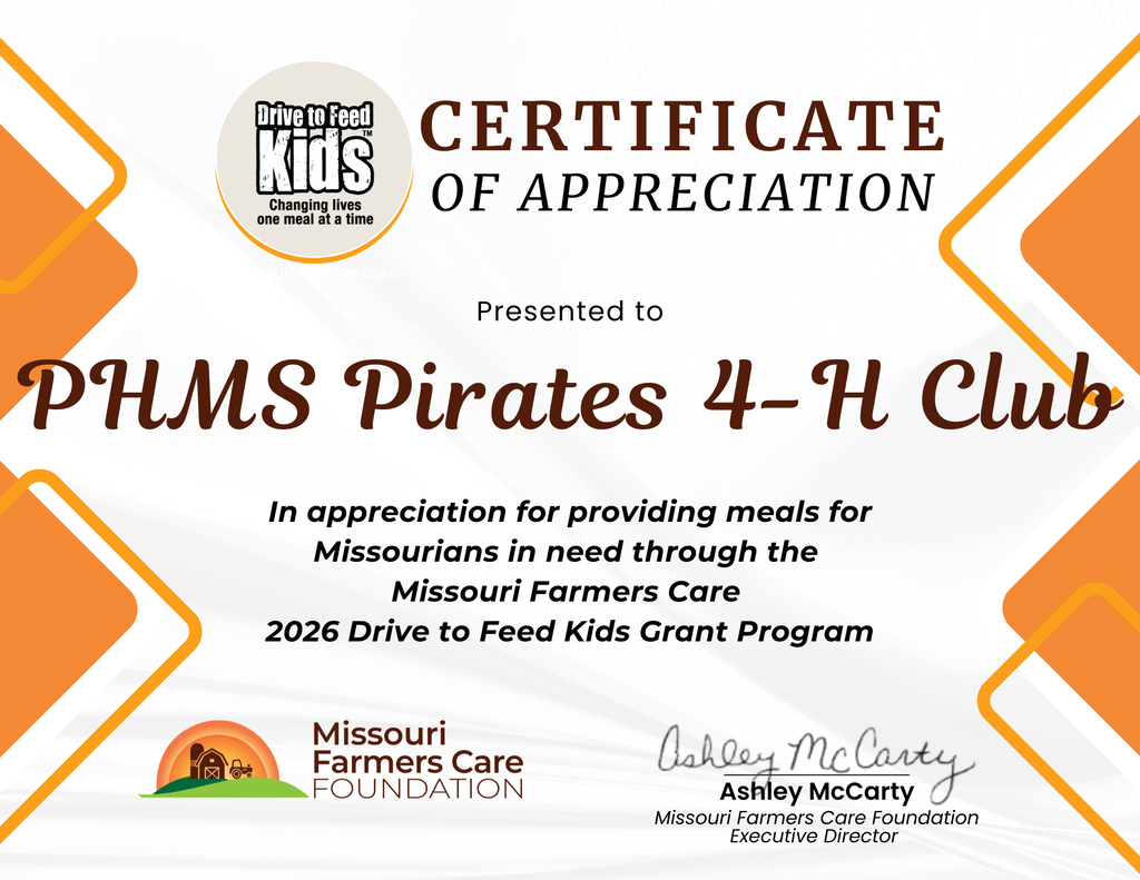 Award for 4-H Food Program 1