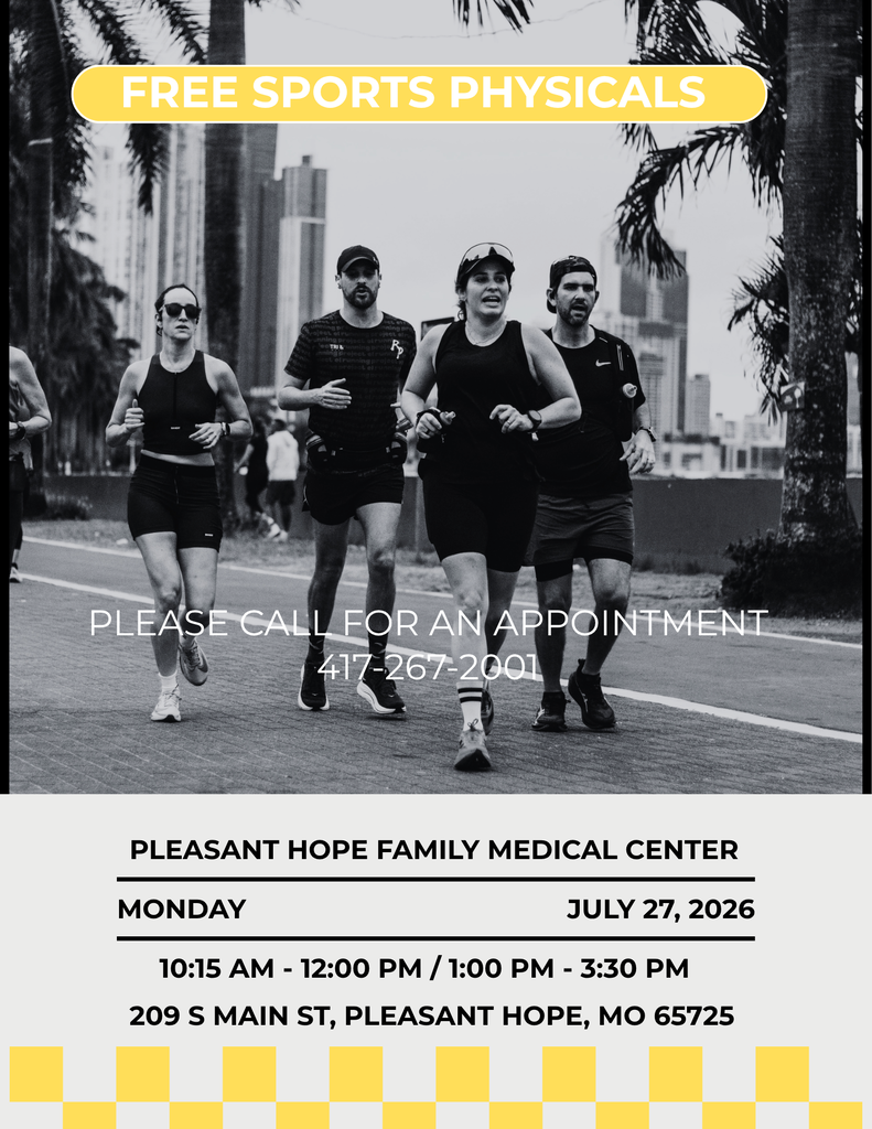 Free Sports Physicals Announcement