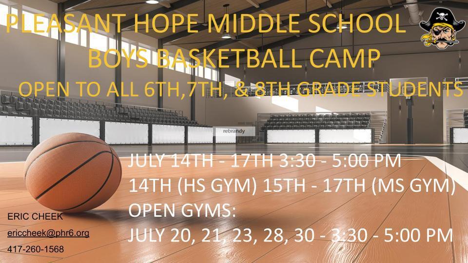 ms boys basketball camp announcement