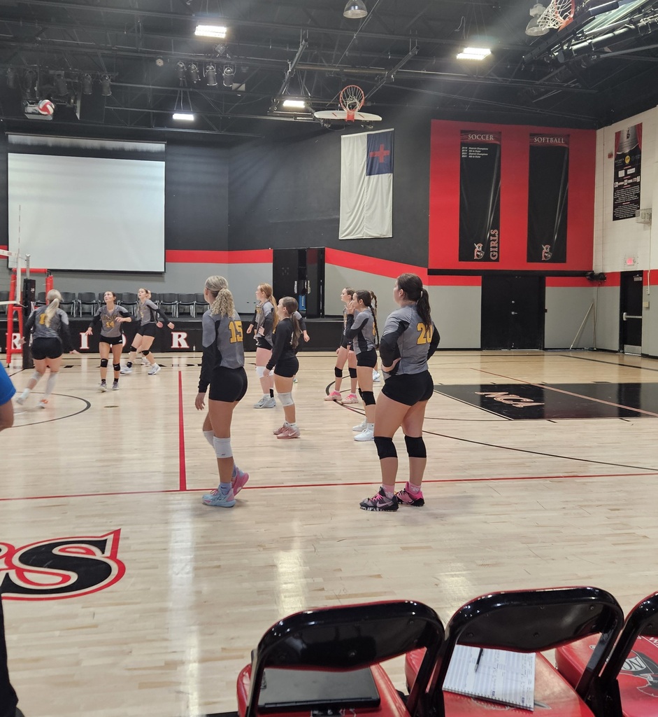 hs Volleyball jamboree team warmup 