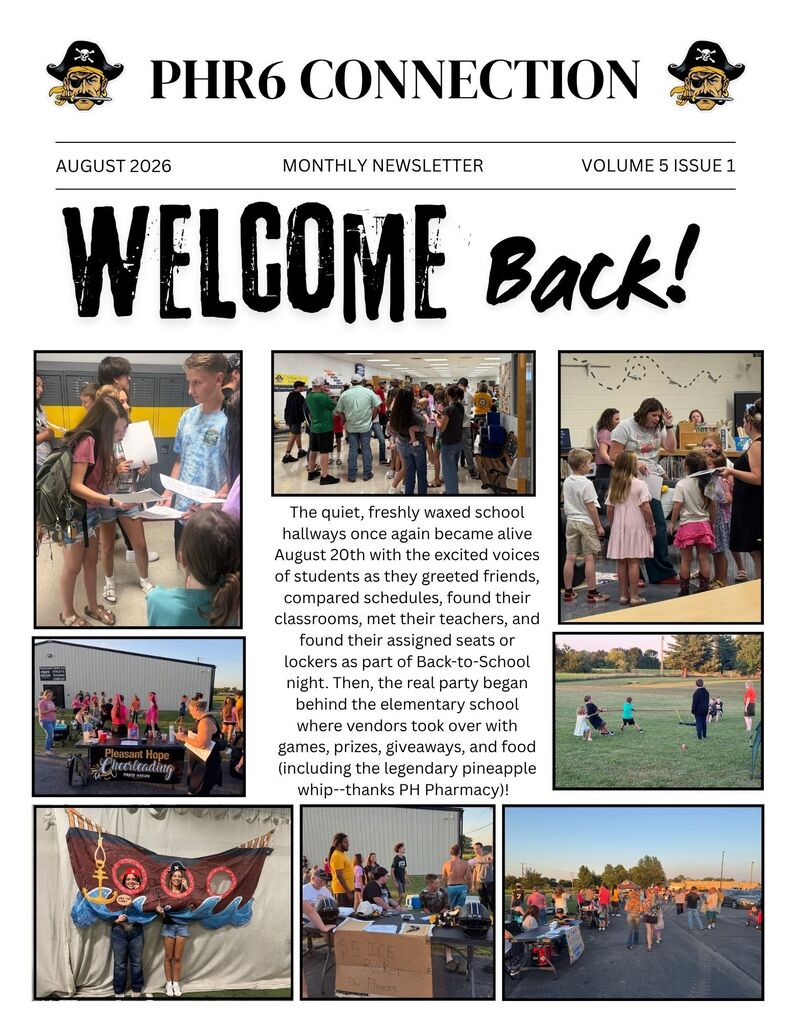 PHR6 Newsletter V5I1 - August 2026 Welcome Back!
