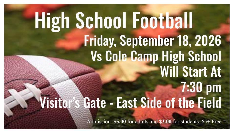 HS Football Announcement