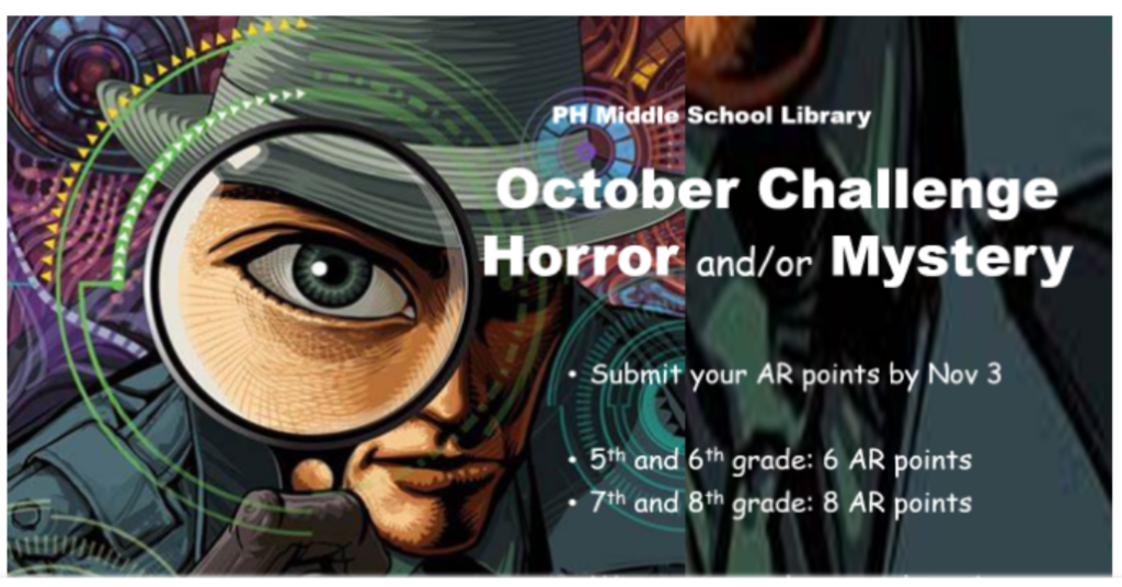 PHMS library challenge poster
