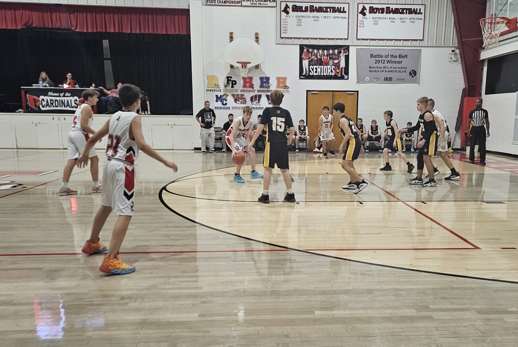 ms boys basketball a team on defense 