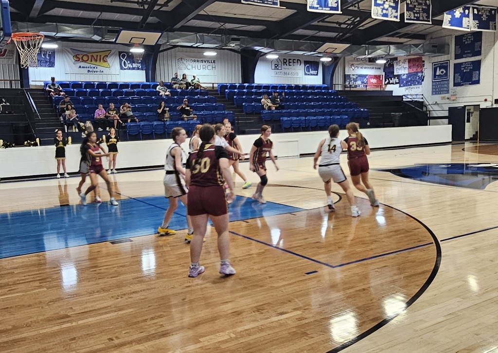 ms girls basketball on defense