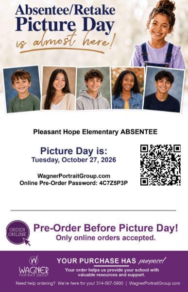 PHES Picture Retakes 10/27/26